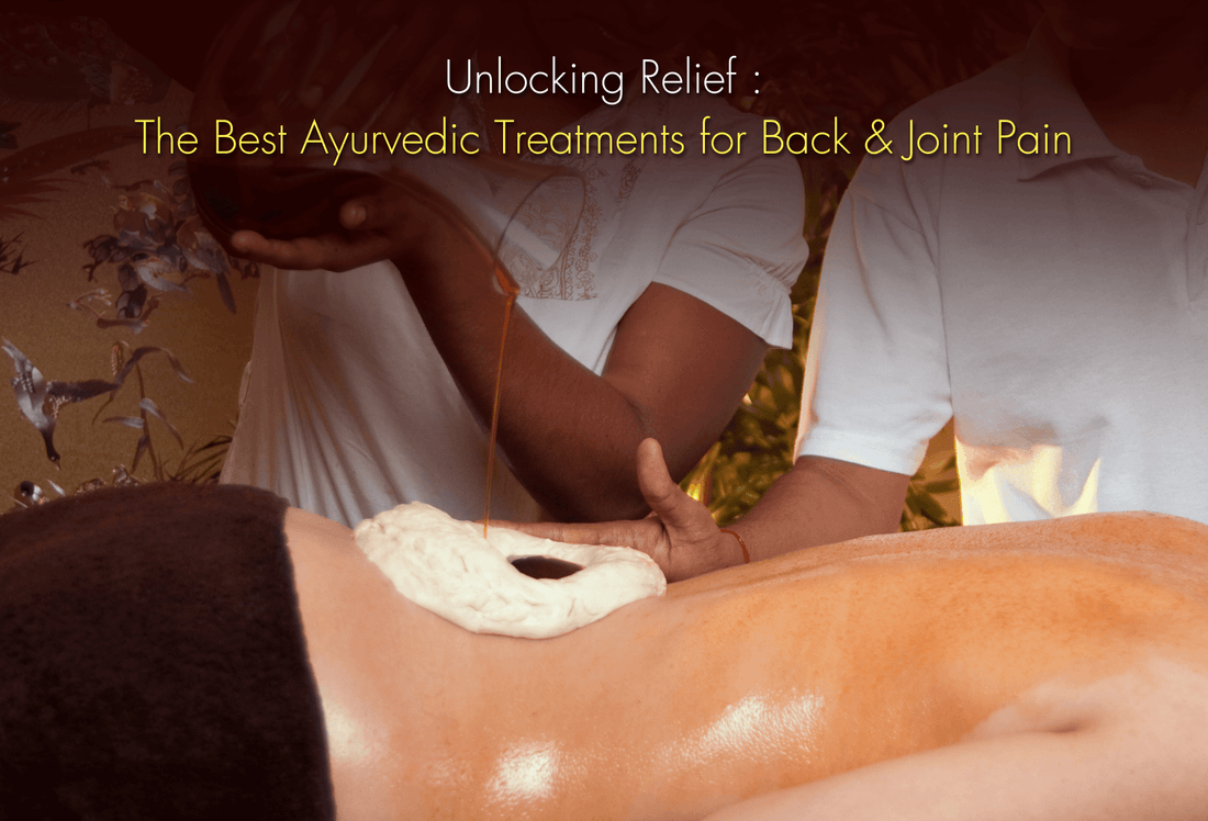 A display of treating Back pain using Ayurveda Treatment