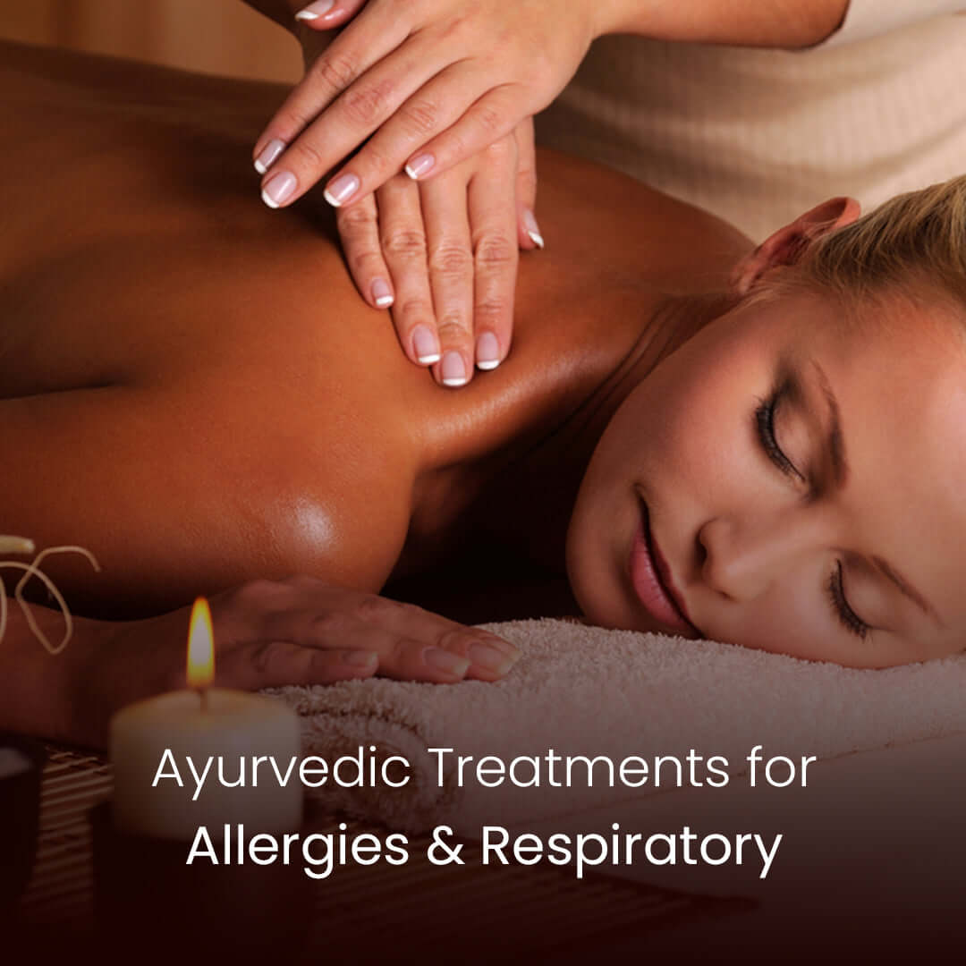 A therapist performing a warm oil massage to loosen deep-seated mucus in the back-chest and improve circulation for better respiratory health.